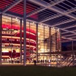 Plan Your Visit to The Dallas Opera and Winspear Opera House - photo of the exterior of the Winspear Opera House in Dallas, Texas at night